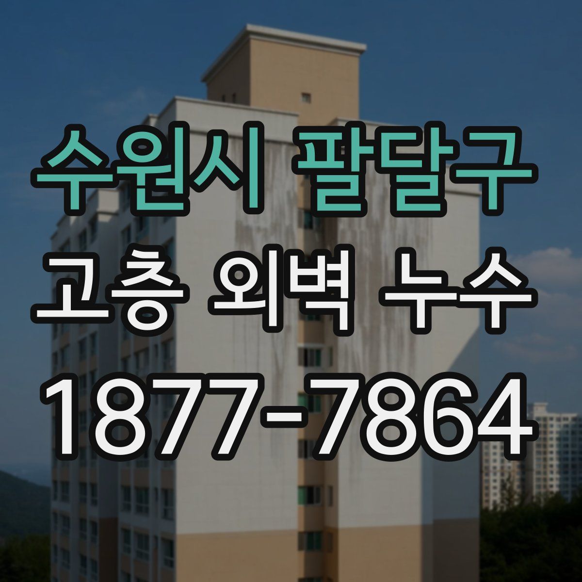 수원시 팔달구 고층 외벽 누수