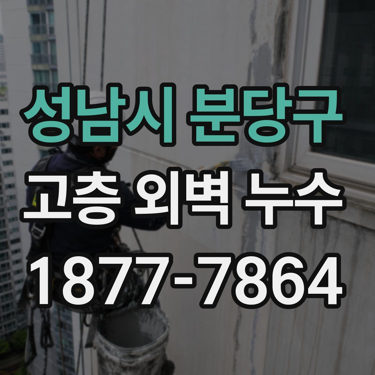 성남시 분당구 고층 외벽 누수