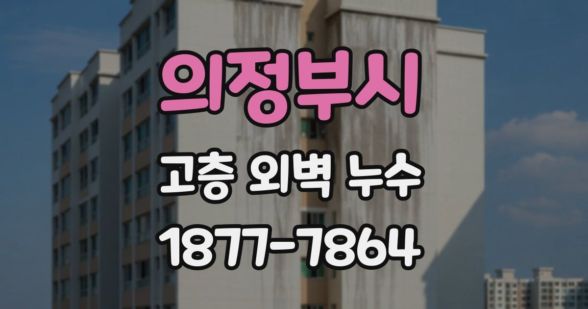 의정부시 고층 외벽 누수