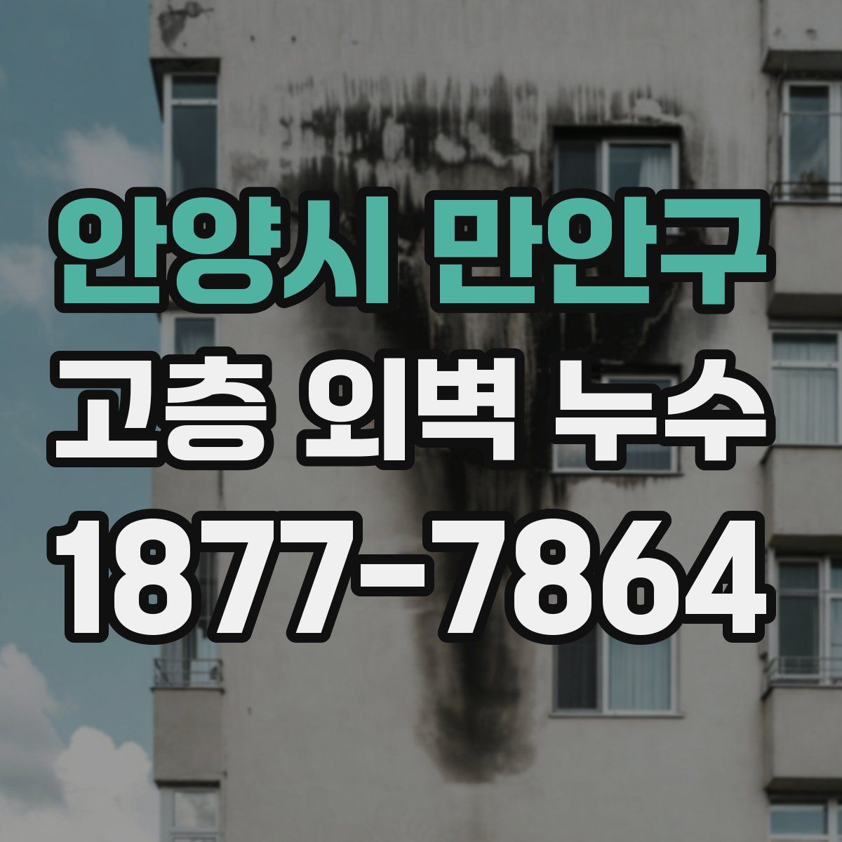 안양시 만안구 고층 외벽 누수