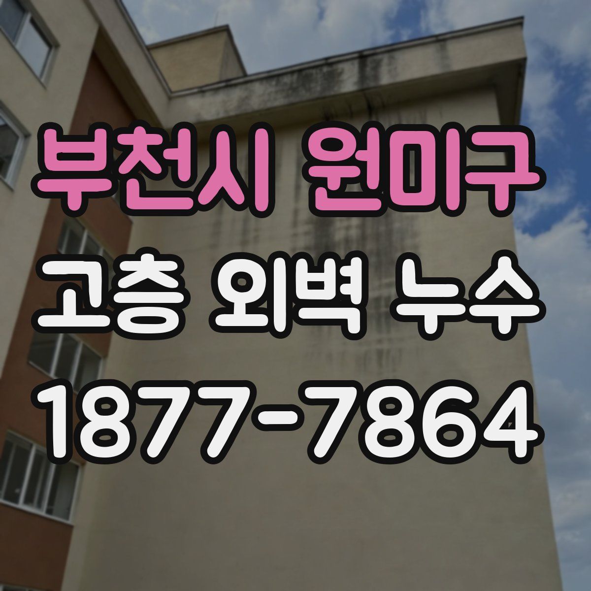 부천시 원미구 고층 외벽 누수