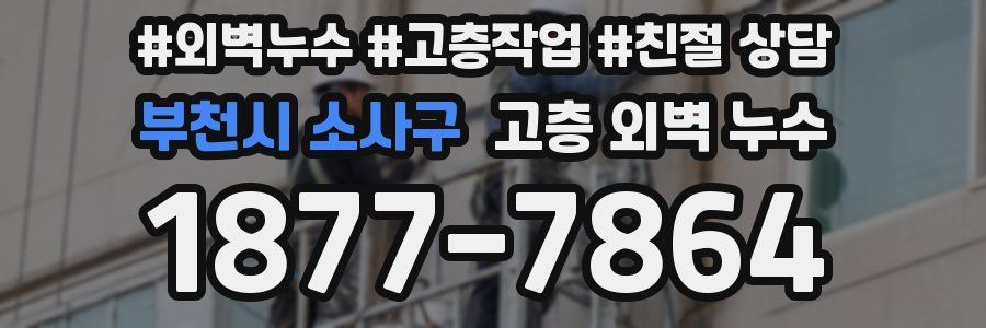 부천시 소사구 고층 외벽 누수