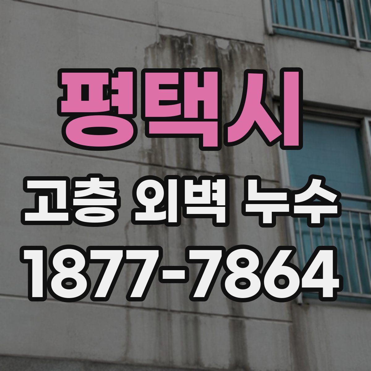평택시 고층 외벽 누수