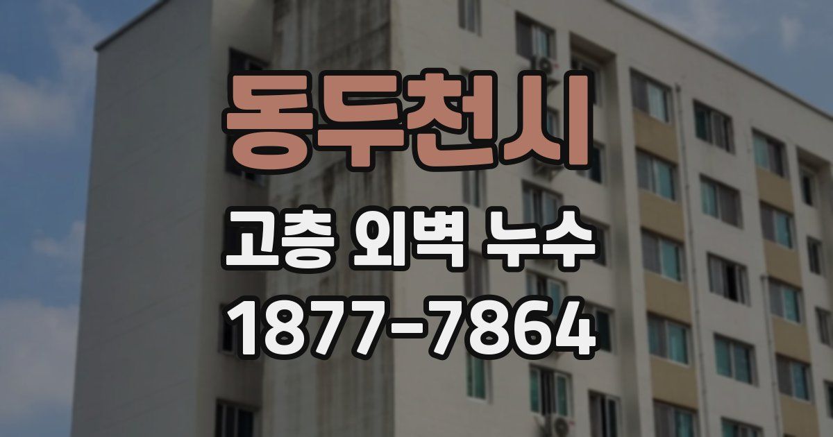 동두천시 고층 외벽 누수