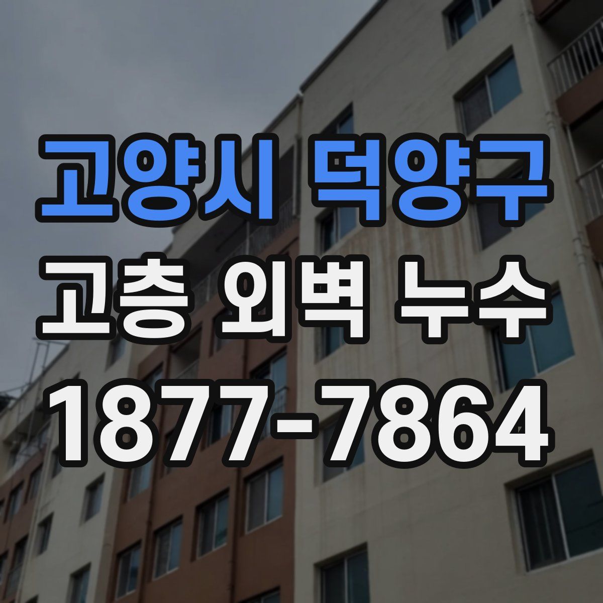 고양시 덕양구 고층 외벽 누수