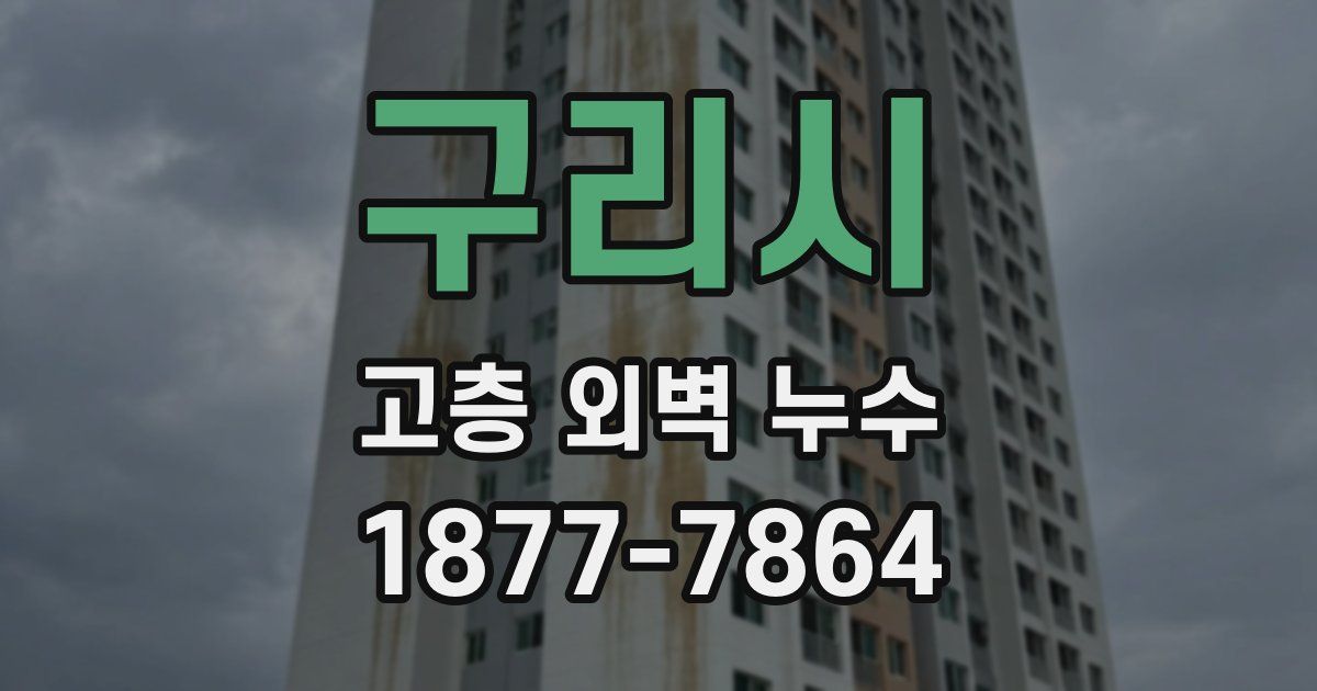 구리시 고층 외벽 누수