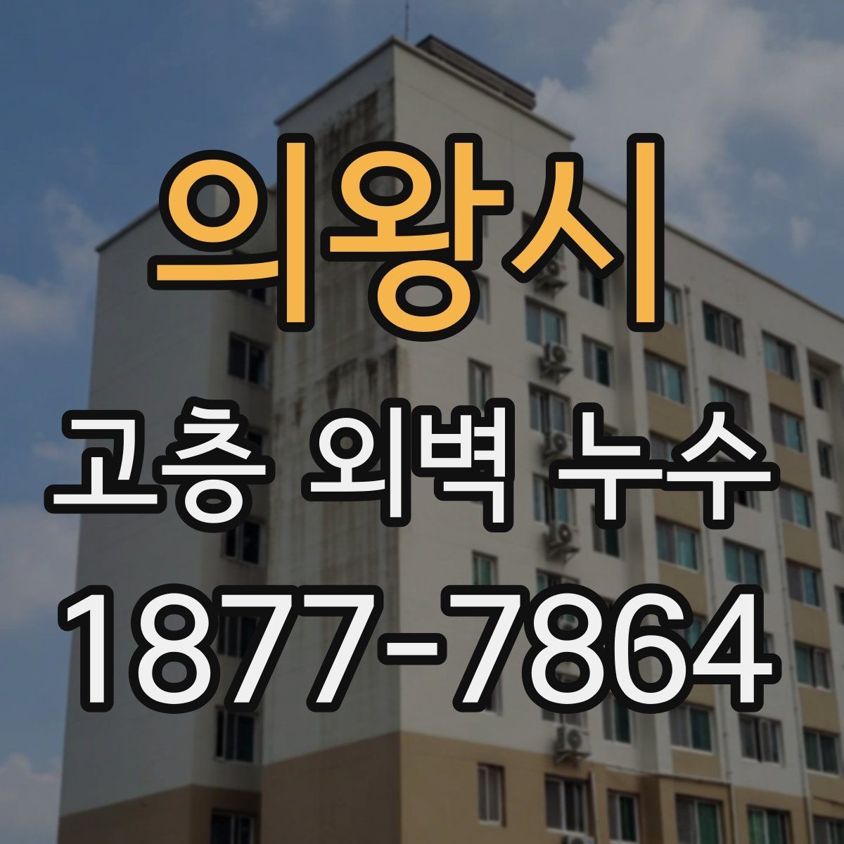의왕시 고층 외벽 누수 점검 후 보고서에서 보는 내용