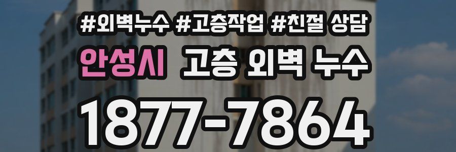 안성시 고층 외벽 누수