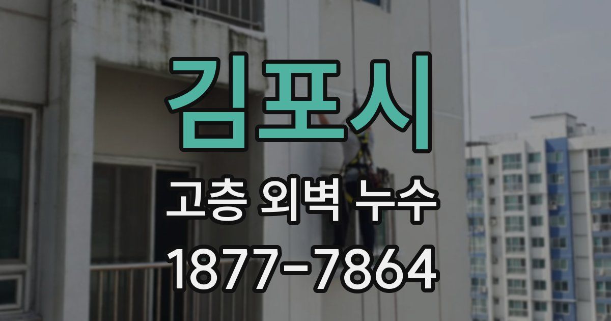 김포시 고층 외벽 누수