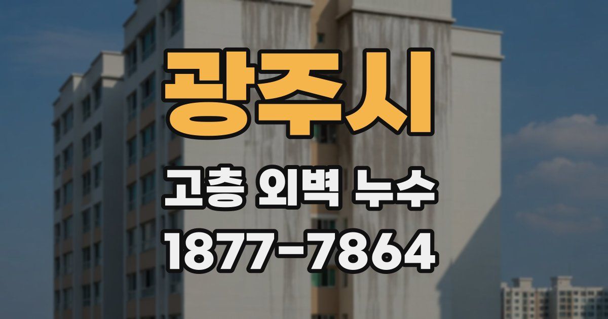광주시 고층 외벽 누수