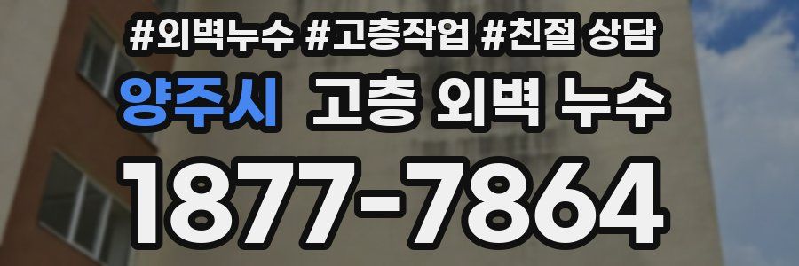 양주시 고층 외벽 누수
