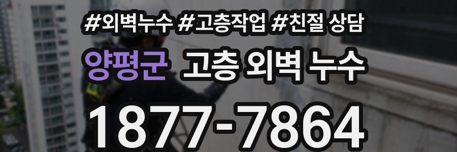 양평군 고층 외벽 누수