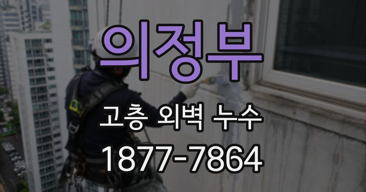 의정부 고층 외벽 누수