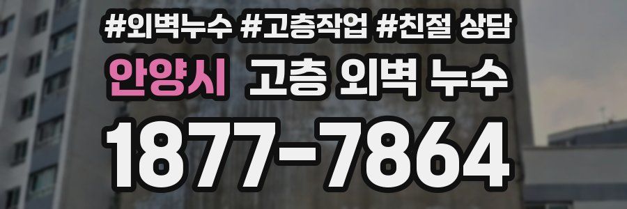 안양시 고층 외벽 누수