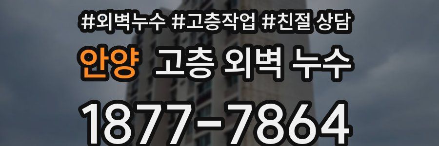 안양 고층 외벽 누수