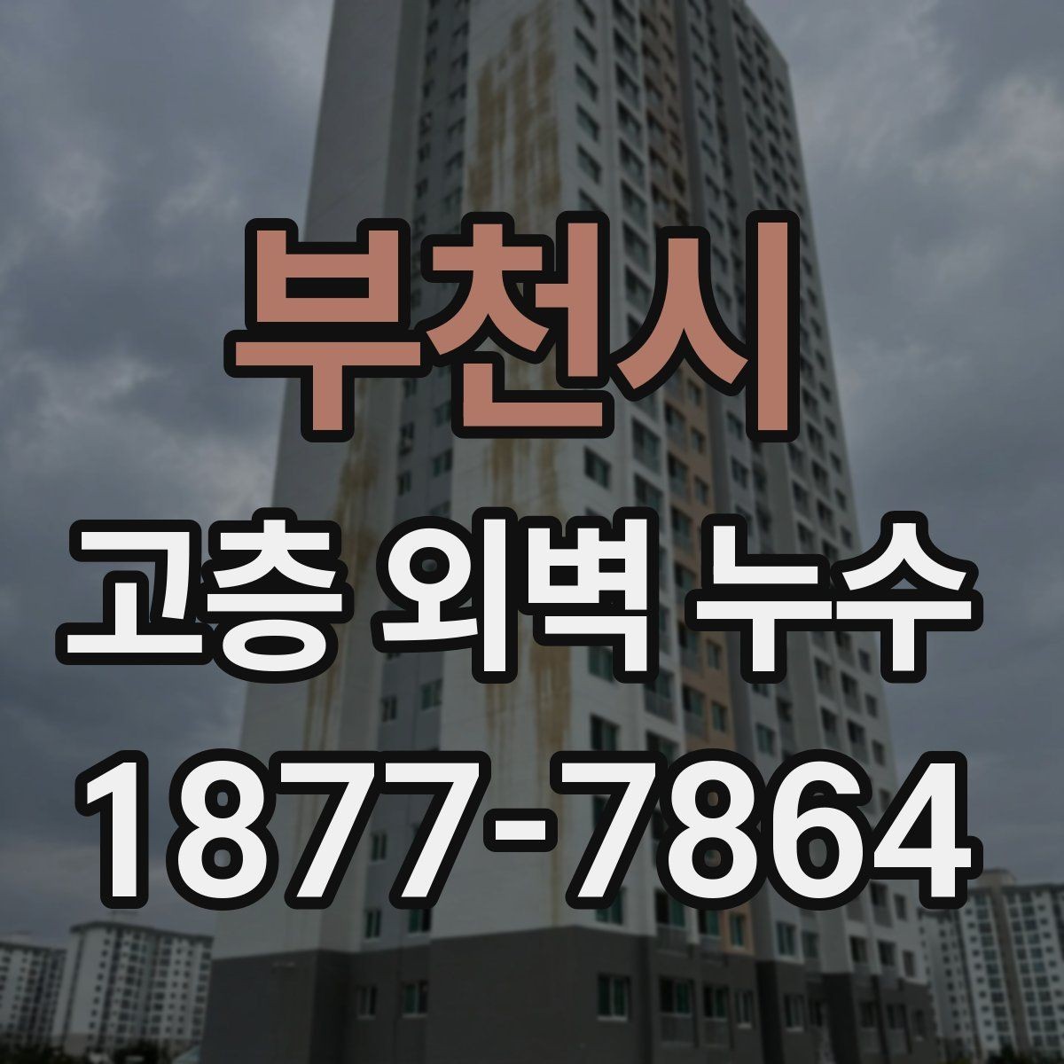 부천시 고층 외벽 누수 해결을 위한 단계별 접근