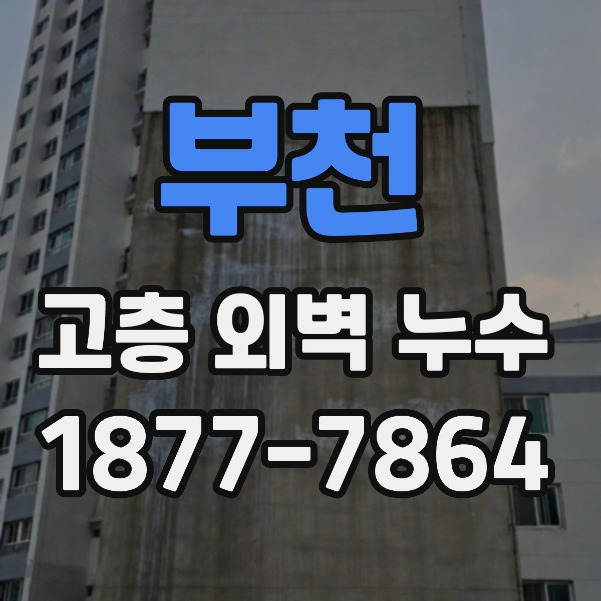 부천 고층 외벽 누수