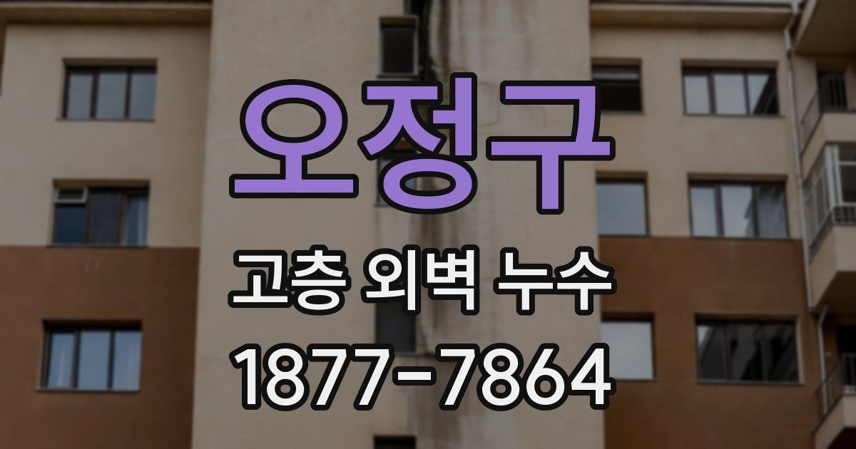 오정구 고층 외벽 누수