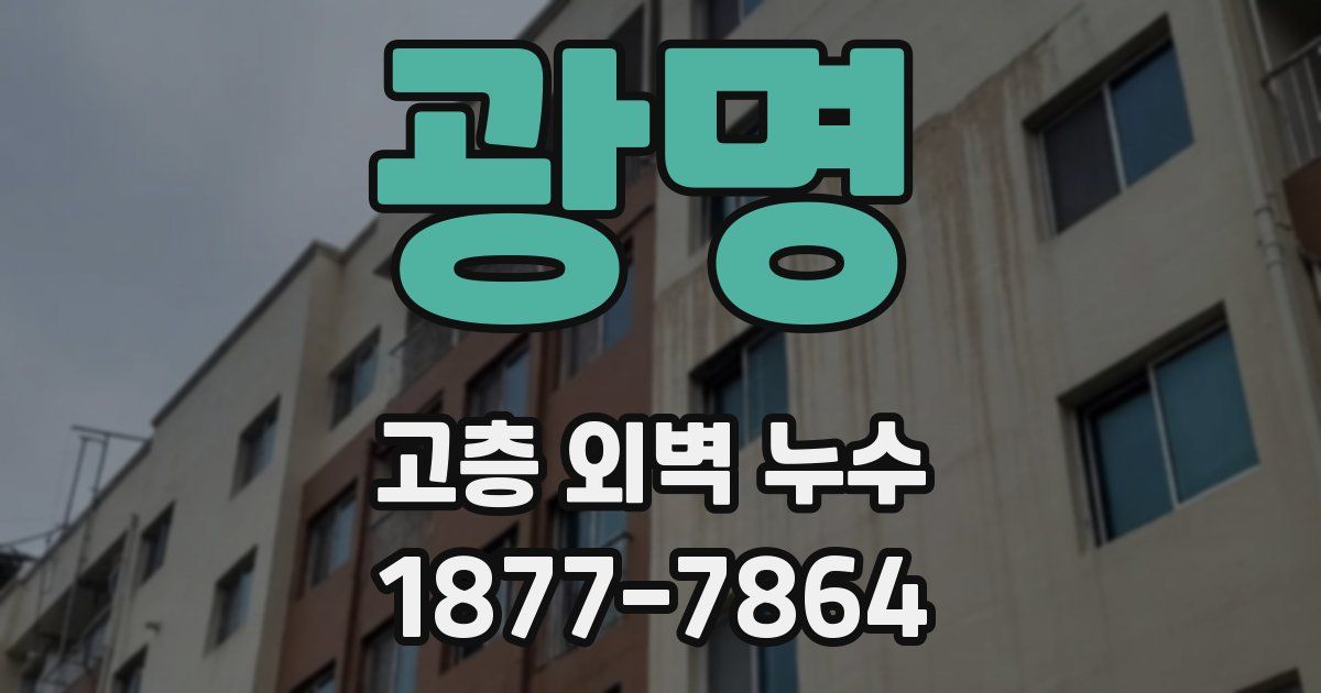광명 고층 외벽 누수