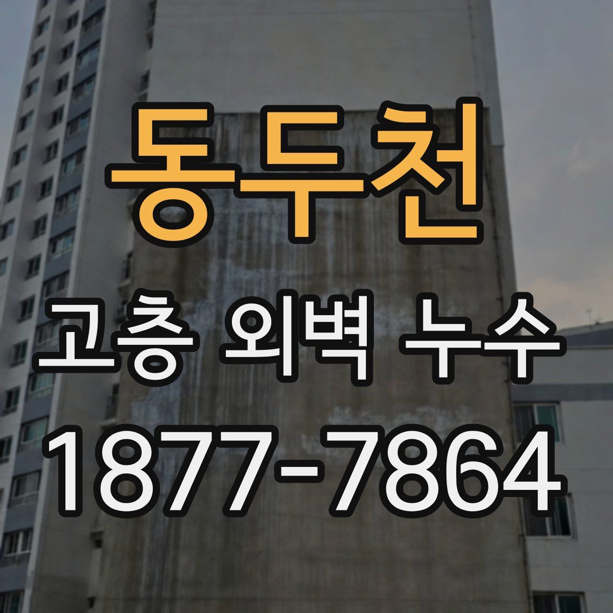 동두천 고층 외벽 누수