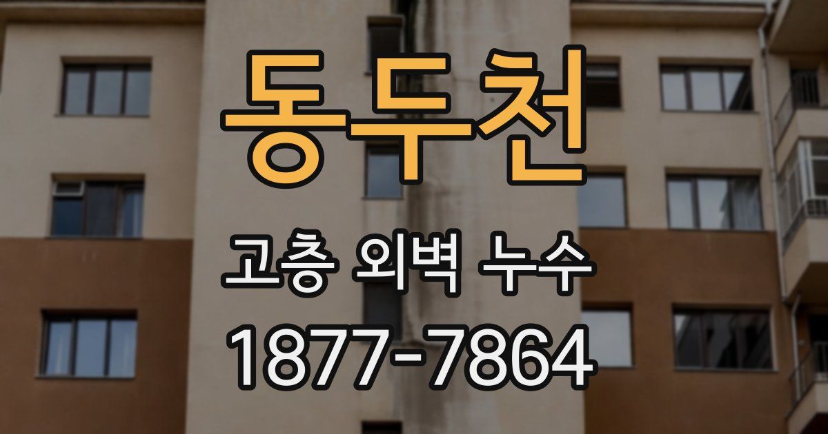동두천 고층 외벽 누수