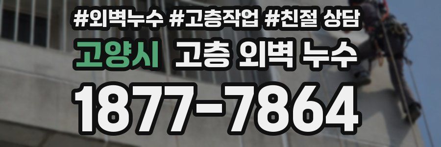 고양시 고층 외벽 누수