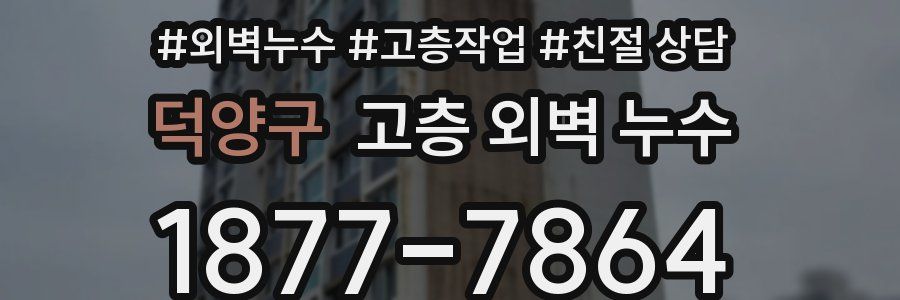 덕양구 고층 외벽 누수