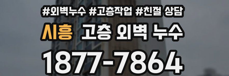 시흥 고층 외벽 누수