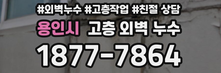 용인시 고층 외벽 누수