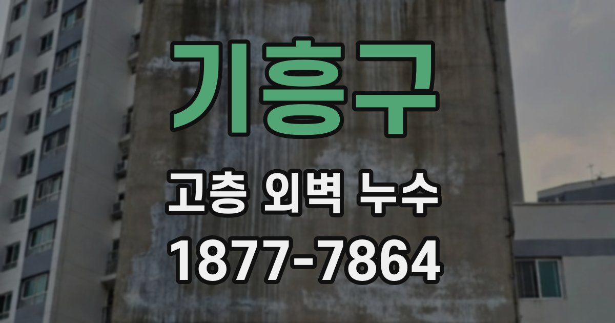 기흥구 고층 외벽 누수
