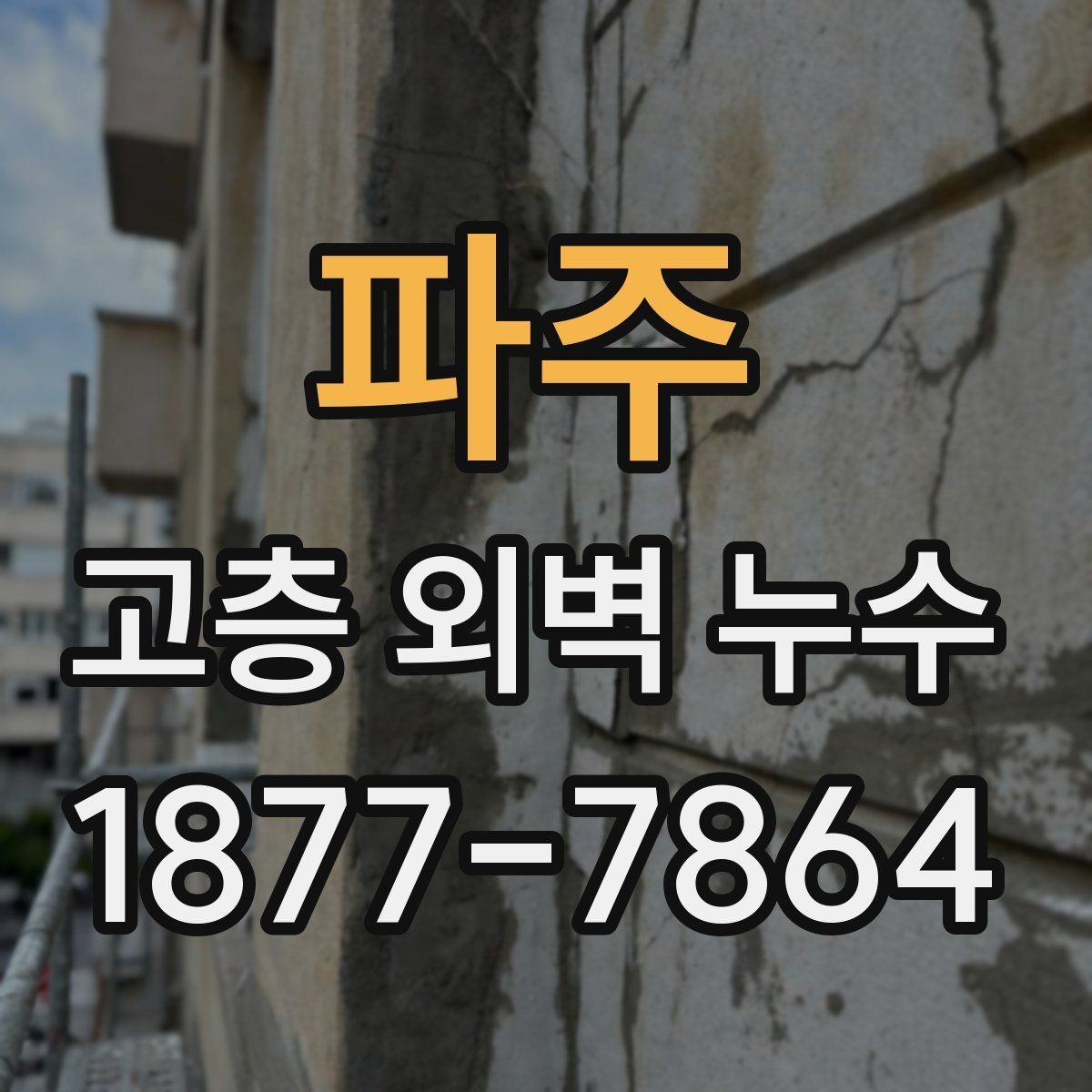 파주 고층 외벽 누수 원인 진단이 어려운 경우 대처