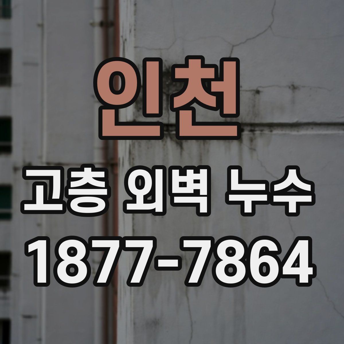 인천 고층 외벽 누수 의심 부위별 진단 방법