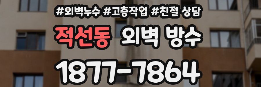 적선동 외벽 방수