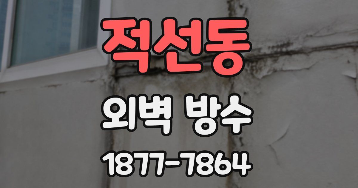 적선동 외벽 방수