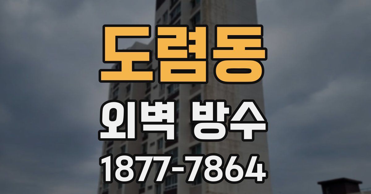 도렴동 외벽 방수