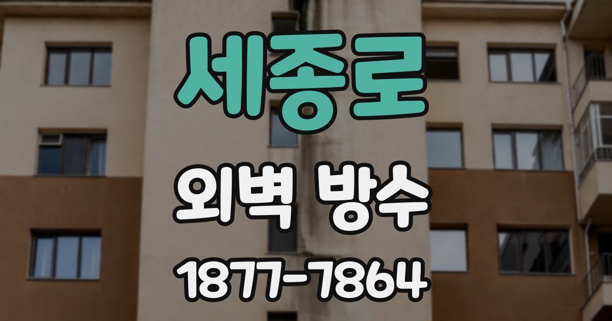 세종로 외벽 방수