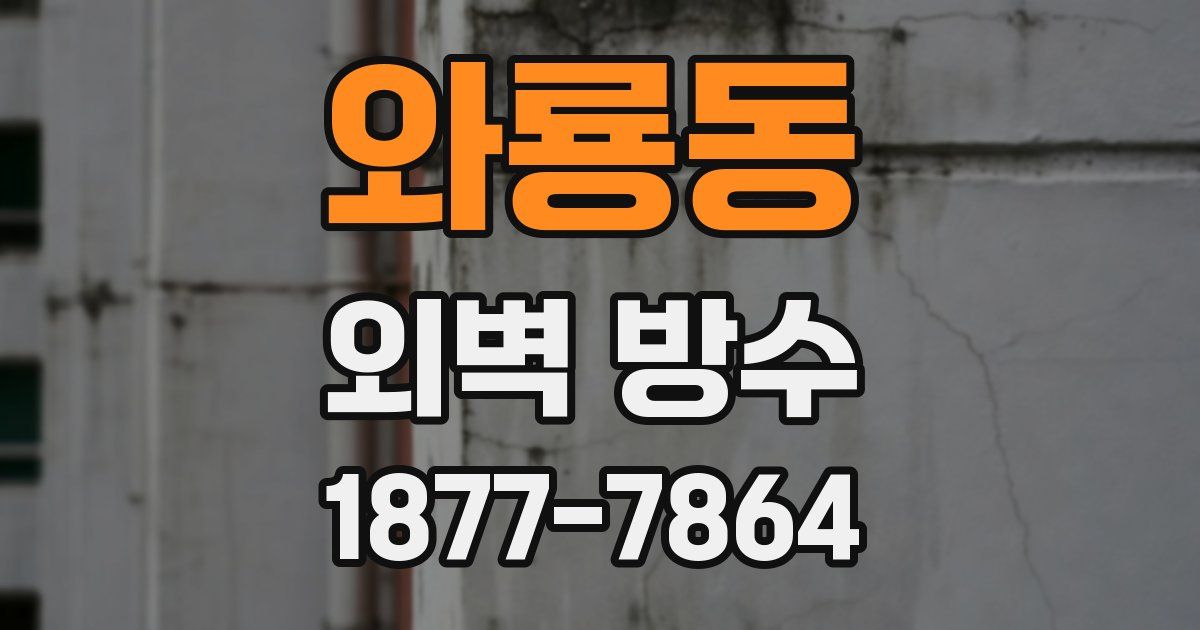 와룡동 외벽 방수