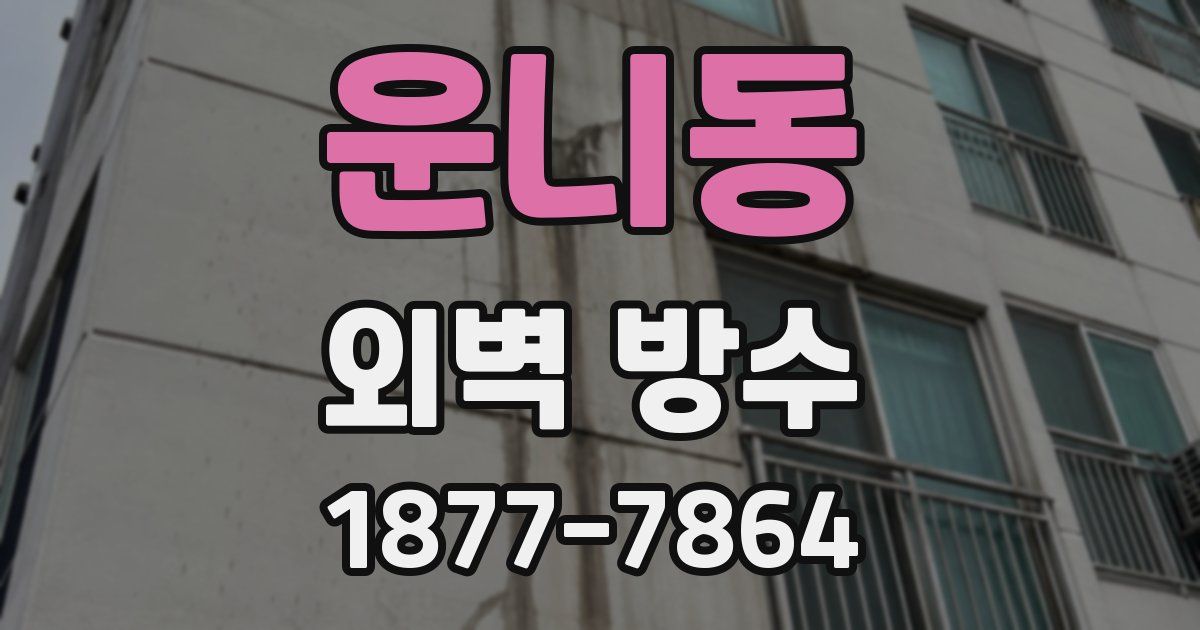 운니동 외벽 방수