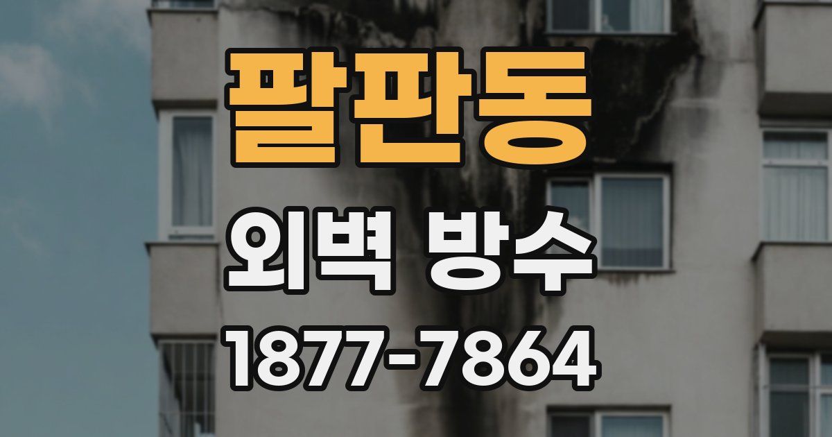 팔판동 외벽 방수