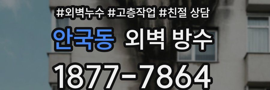 안국동 외벽 방수