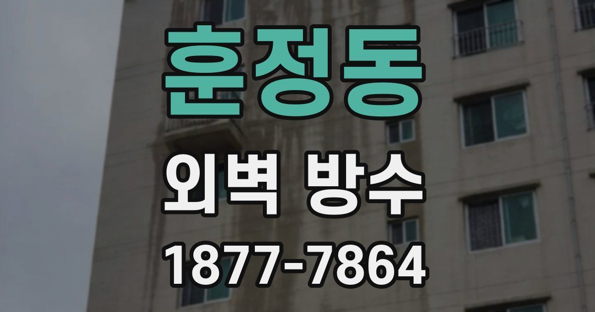 훈정동 외벽 방수