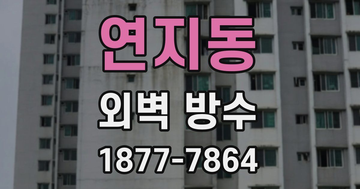 연지동 외벽 방수