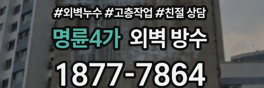 명륜4가 외벽 방수