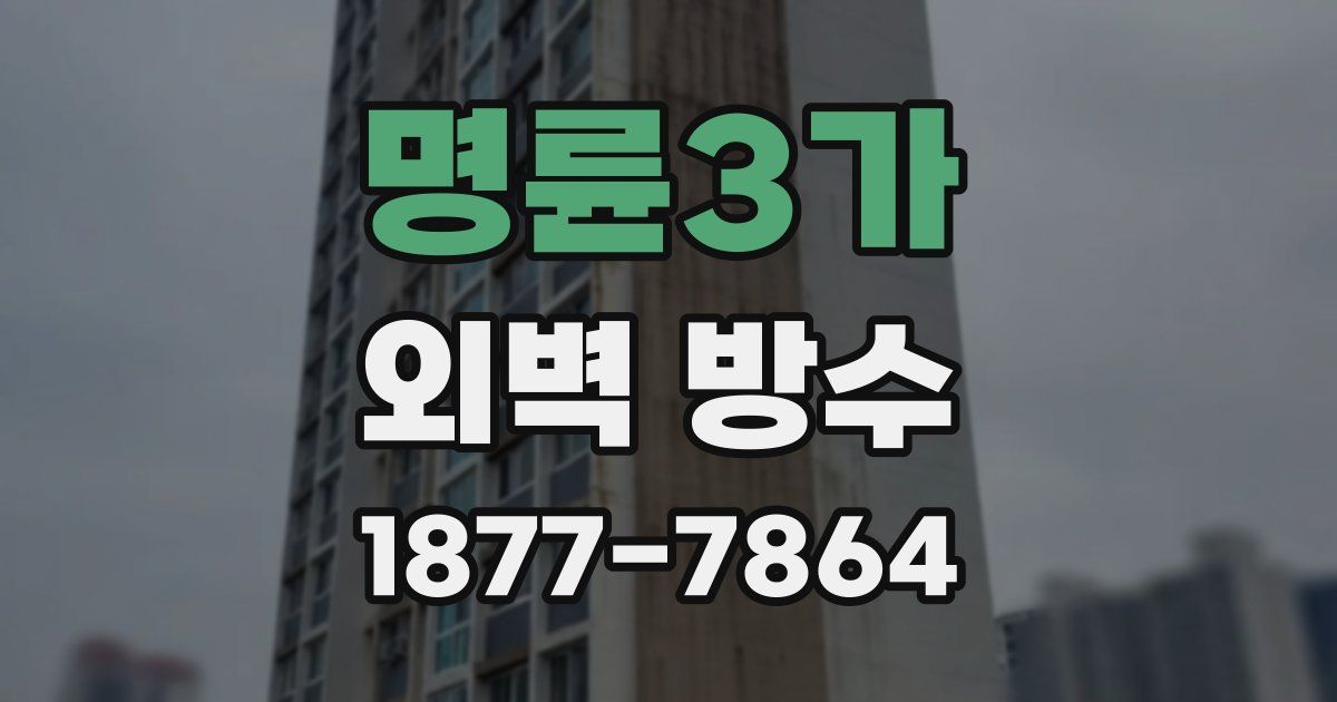 명륜3가 외벽 방수