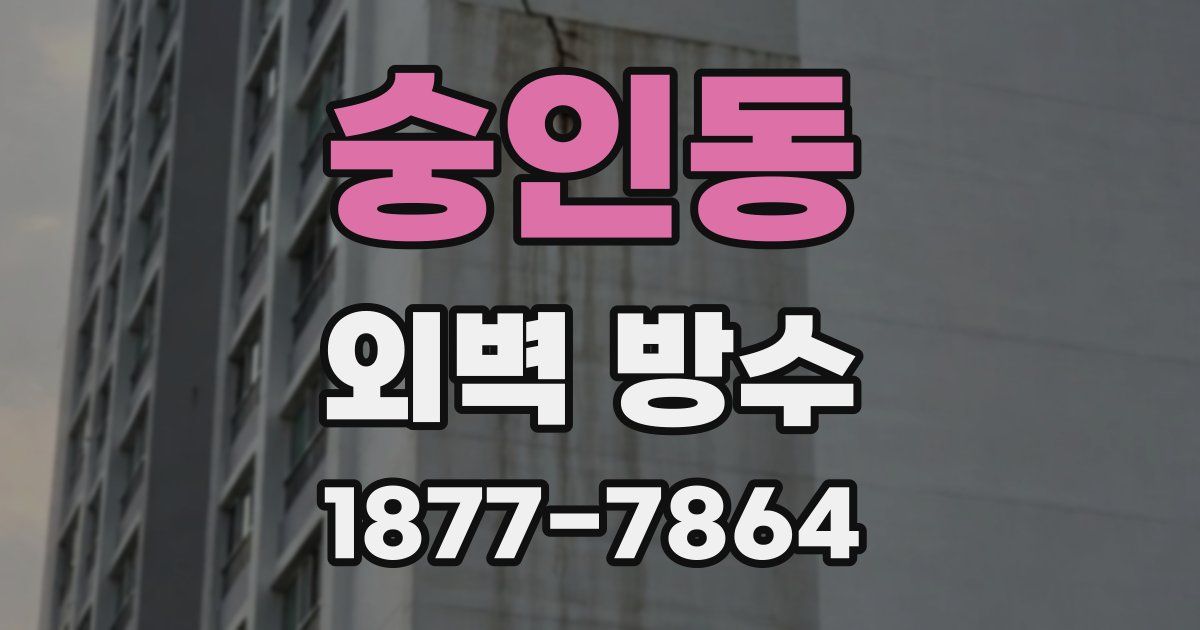 숭인동 외벽 방수