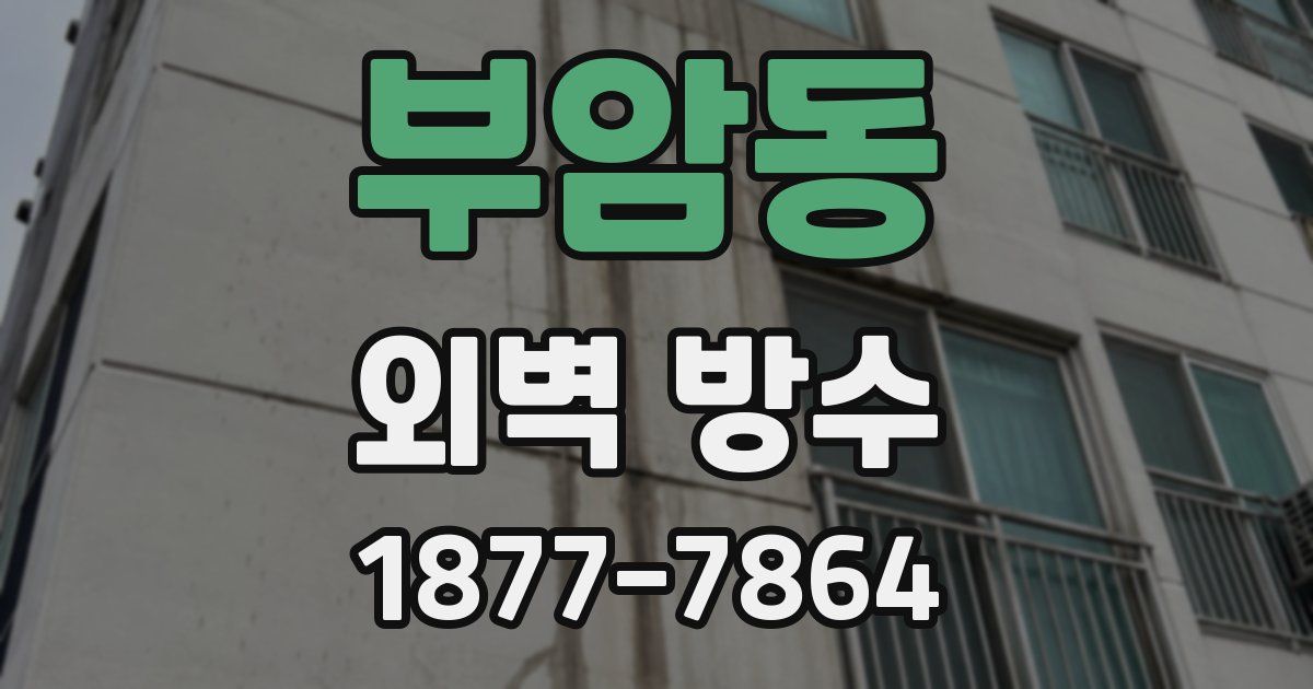부암동 외벽 방수