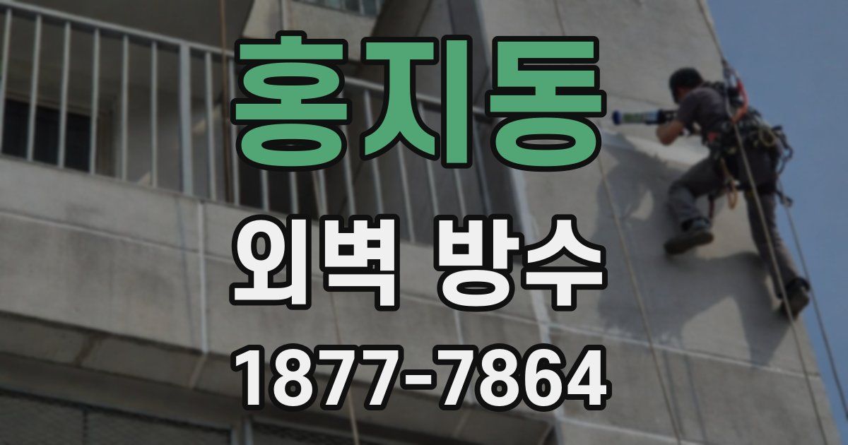 홍지동 외벽 방수