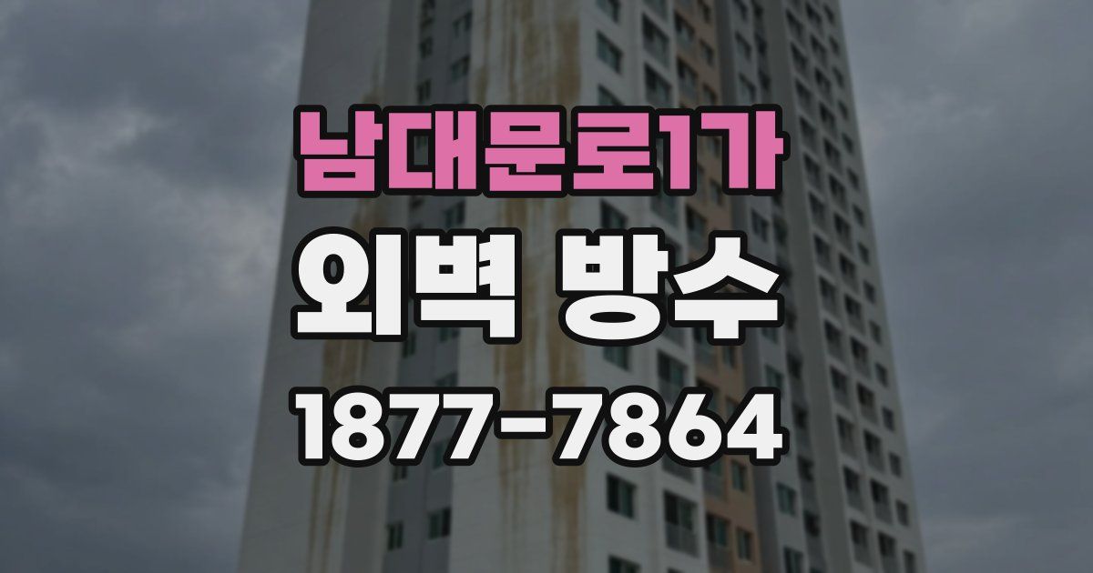 남대문로1가 외벽 방수