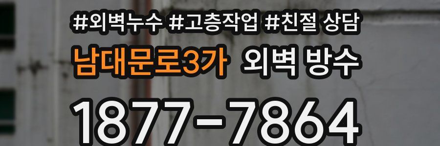 남대문로3가 외벽 방수
