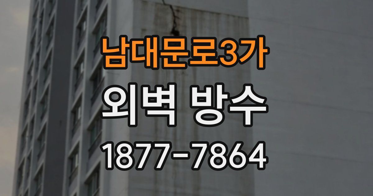 남대문로3가 외벽 방수